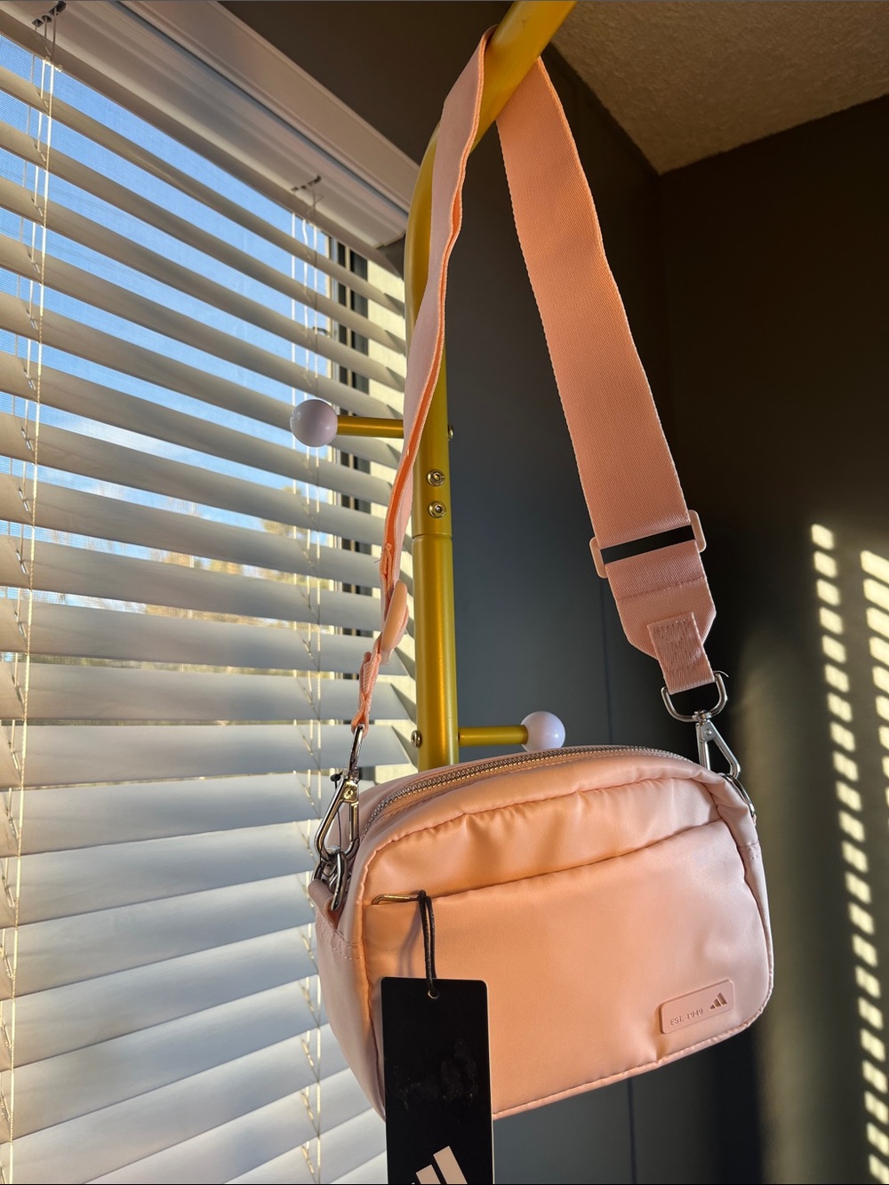 Adidas Pink Crossbody with Padded Wide Strap